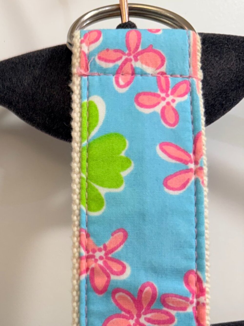 Lilly Pulitzer Floral D-Ring Belt Adjustable Cotton Preppy Y2K